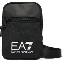 Emporio Armani unisex. 7X000391_AF19722 Piccola borsa a tracolla con grande logo nero (OSFA), Casual, Poliestere