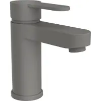 Schutte Rubinetto lavabo ELEPHANT con set di scarico, rubinetto bagno con pop up, antracite opaco