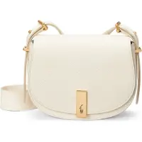 Ralph Lauren per donna. 428932626002 Borsa a sella Polo ID in pelle bianco sporco (OSFA), Casual