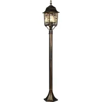 TRIO Lighting Lampione Volturno, color ruggine, altezza 100 cm, alluminio