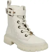 Michael Kors anfibi da bambina blake colby con pattern logo monogram vaniglia