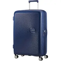 American Tourister Soundbox 4 ruote Carrello 77 cm espandibile blu