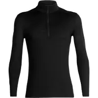 Icebreaker - Primo strato in lana merino - M Merino 200 Oasis LS Half Zip Black per Uomo - Taglia XS - Nero