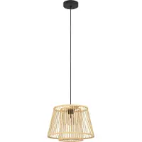 Eglo Lampadario A Sospensione Vintage Hykeham Acciaio Nero 1 Luce E27