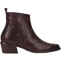 Wonders per donna. D-2002 Stivali Fei 02 in pelle marrone (40), 3 a 5cm, Cerniera, Casual