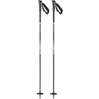 Salomon - Bastoncini da sci - Steep Pro S3 Black/Ebony in Alluminio - Taglia 120 cm - Nero