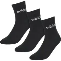 Adidas Cushioned Linear Crew 3-Pack Calze casual (34-36, nero)