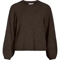 Vila Visapna Scollo Rotondo Pullover A Maglia