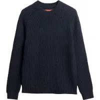 Superdry per uomo. M6110628A Maglione da uomo in maglia testurizzata blu navy (M), Casual, Cotone
