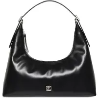 Calvin Klein Emblem Hardware Leather Shoulder Bag Black Taglia: OS | Borse a mano Outlet | Donna | Nero