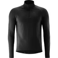 Gonso Crissolo L/S Half Zip Maglietta da ciclismo Uomo (XXL, nero)
