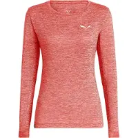 Salewa Women's Puez Melange Dry L/S Tee Maglia funzionale Donna (38, fuchsia)
