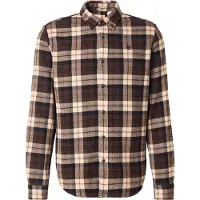 Timberland Midweight Flannel Check Shirt Chocolate Brown Taglia: S | Camicie Casual Outlet | Uomo | Marrone