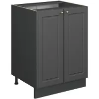 Vicco Mobiletto base cucina Fame-Line Antracite-oro rustico 60 cm , PL Antracite, Model 57256