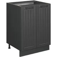 Vicco Mobiletto base cucina Fame-Line Grigio scuro 60 cm senza piano di lavoro, Model 56905