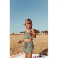 Louise Misha Shorts Vallaloid Turquoise Flowers Taglia: 3M | Pantaloni Outlet | Unisex | Ciano