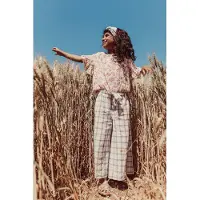 Louise Misha Pants Amandine Blue River Checks Taglia: 6M | Pantaloni Outlet | Unisex | Blu