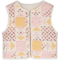 Louise Misha Vest Farah Cream Patchwork Taglia: 4Y | Giacche Outlet | Unisex | Bianco
