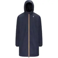 K-way - Giacca lunga antivento impermeabile e comprimibile - Le Vrai 4.0 Eiffel East Warm Blue Depth per Uomo in Pelle - Taglia XL - Blu navy