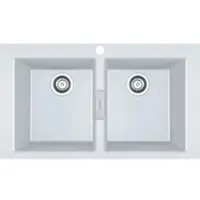 Franke Sirius 2.0 - Lavello in tectonite S2D 620-86, 860x500 mm, bianco 143.0637.160