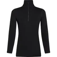 Icebreaker - Strato base in lana merino - W Merino 260 Oasis LS Half Zip Black per Donne - Taglia XS - Nero