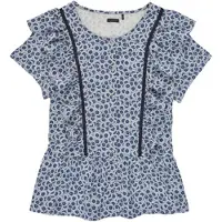Ikks Camicetta XS12052-48-C ragazza - Blu - 4 anni