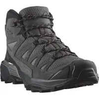 Salomon - Scarpe escursionismo in GORE-TEX - X Ultra 360 LTR Mid GTX Castlerock/Asphalt/Kelp per Uomo in Pelle - Taglia 41 1/3 - Nero