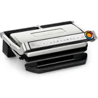 Tefal Optigrill+ XL GC727D10, Nero, Acciaio inox, Metallo, Rettangolare, Manopole, 800 cm², 400 x 200 mm
