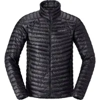 Norrøna Trollveggen Down800 Super Light Jacket Giacca in piumino Uomo (XL, nero/grigio)