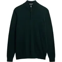 Superdry per uomo. M6110690A Maglione verde Essentials con mezza zip (XXL), Casual, Cotone