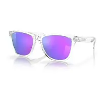 Oakley - Occhiali da sole - Frogskins Polished Clear / Prizm Violet - Viola
