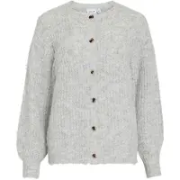 Vila Vilampe Scollo Rotondo Cardigan A Maglia