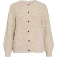Vila Vilampe Scollo Rotondo Cardigan A Maglia
