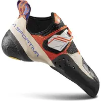La Sportiva - Scarpette da arrampicata - Solution W White/Lily Orange per Donne - Taglia 37 - Bianco