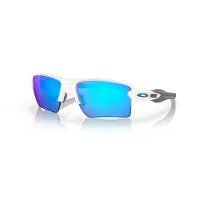 Oakley - Occhiali da sole - Flak 2.0 XL Polished White Prizm Sapphire - Bianco