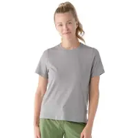 Smartwool Women's Perfect Crew Tee Maglia merino Donna (L, grigio)