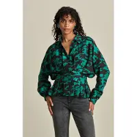 Pom Amsterdam Blouse - Camo Teal Green Taglia: 42 | Magliette intime Outlet | Donna | Ciano