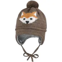 Maximo Mini Boy-Mütze Ausgenäht Berretto Bambini (43-45 cm, marrone)