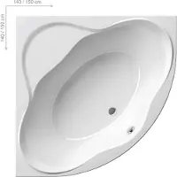 Ravak Vasca d'angolo New day 140x140 cm C651000000