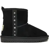 Pepe Jeans per donna/ragazza. PGS500005 Stivaletti Diss Rock in pelle nera (33), Nero, Basso, Nessuno, Casual, moda per bambini