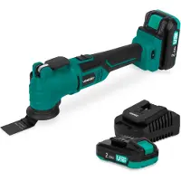 Vonroc Multitool a Batteria 20V | Incl. 2x batteria 2.0Ah e caricatore rapido