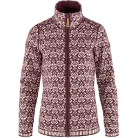 Fjällräven Women's Snow Cardigan Giacca di lana Donna (XS, rosso)