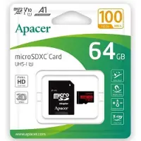 Apacer Scheda Di Memoria Con Adattatore Uhs 1 Class 10 Micro Sdxc