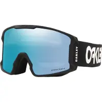 Oakley - Maschera da sci - Line Miner L Factory Pilot Black Prizm Sapphire Iridium in Silicone - Nero