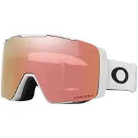 Oakley - Maschera da sci - Line Miner Pro M Matte White Prizm Rose Gold Iridium - Bianco
