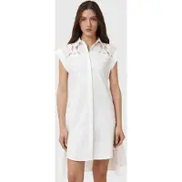 AllSaints Zola Dress Snow White Taglia: 4 | Abiti in T-Shirt Outlet | Donna | Bianco