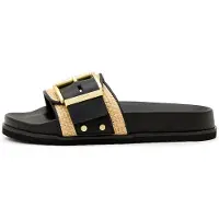 AllSaints Ellie Raffia Slider Natural/black Taglia: 37 | Infradito Outlet | Donna