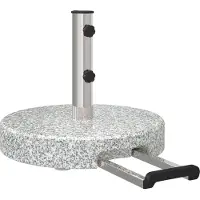 vidaXL Supporto per ombrellone Grigio Ø 45 x 37,5 cm Granito