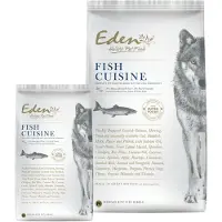 Eden Fish Cuisine, cibo secco per cani di taglia media e grande, con salmone e aringa, 2 kg