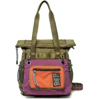 Desigual , zaino multiposizione grande in nylon, Donna, Poliestere, Verde, U